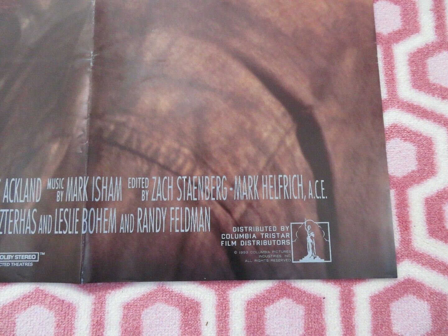 NOWHERE TO RUN UK ORIGINAL QUAD POSTER VAN DAMME ROSANNA ARQUETTE ACTION RARE - Rendezvous Cinema