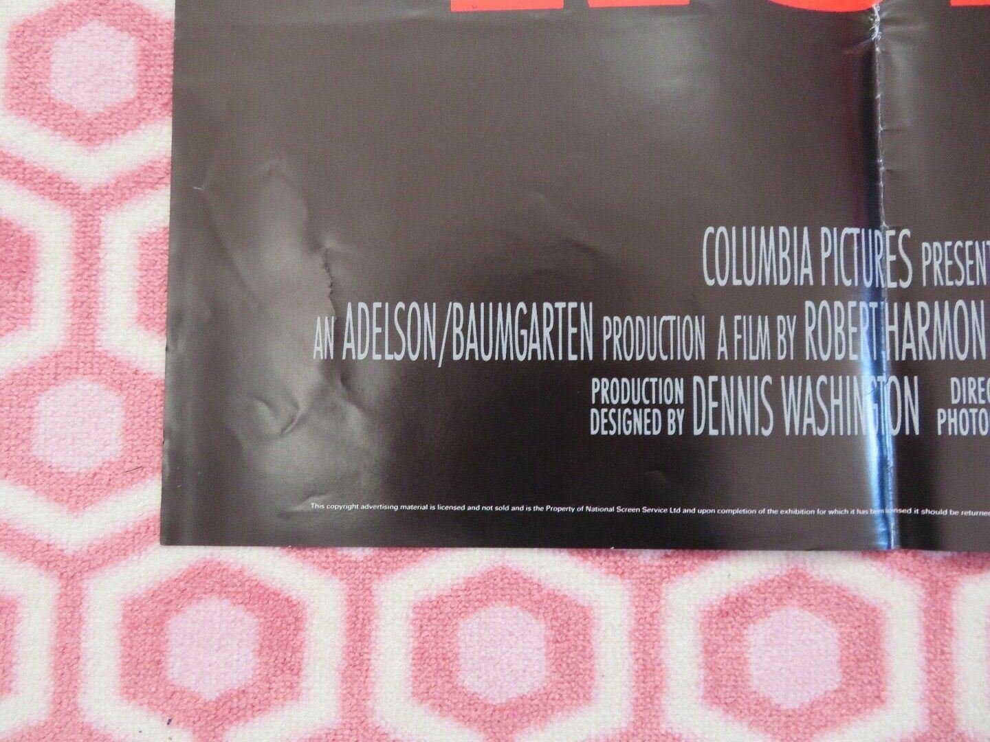 NOWHERE TO RUN UK ORIGINAL QUAD POSTER VAN DAMME ROSANNA ARQUETTE ACTION RARE - Rendezvous Cinema