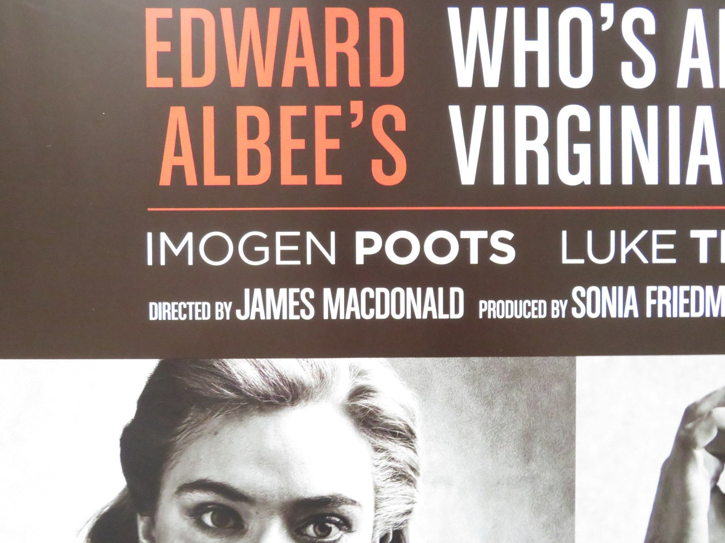 NTL: WHO'S AFRAID OF VIRGINIA WOOLF UK QUAD (30"x 40") ROLLED POSTER 2017 Rendezvous Cinema Movie posters
