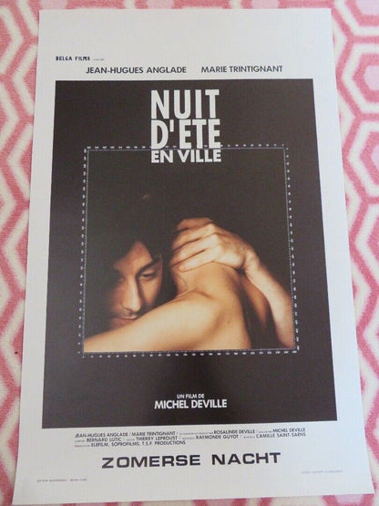 NUIT D'ETE EN VILLE / Summer Night in Town BELGIUM (21.5"x14") POSTER 1990 Movie posters