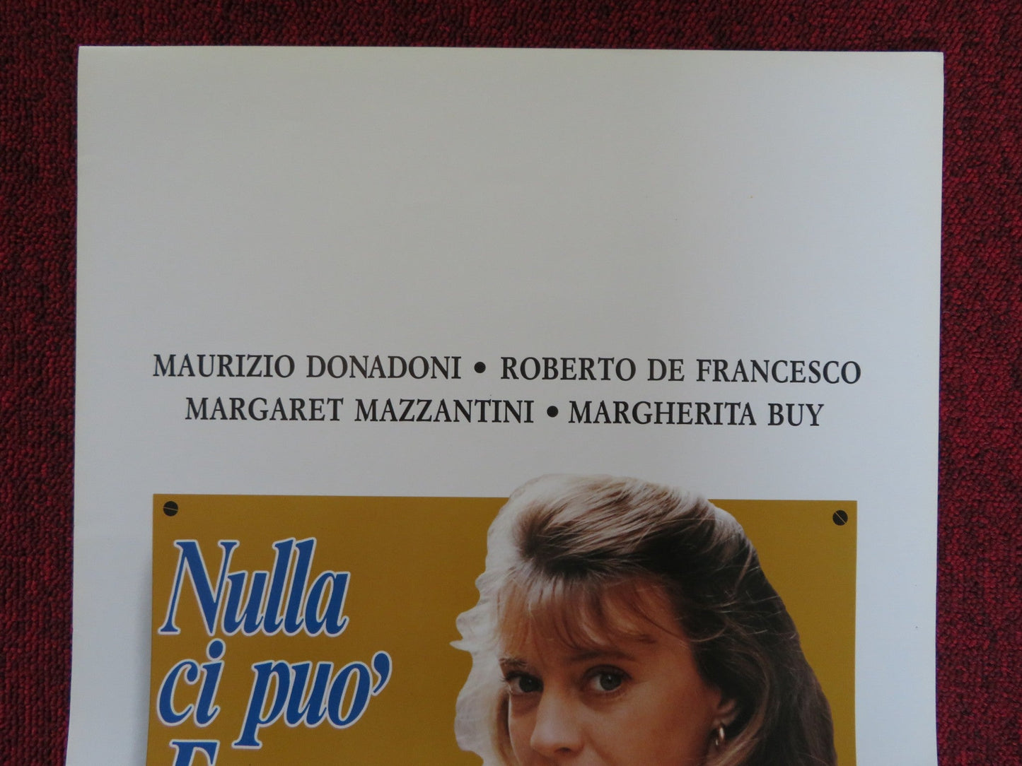 NULLA CI PUO FERMARE ITALIAN LOCANDINA POSTER RICCARDO DONADONI 1989 Rendezvous Cinema Movie posters
