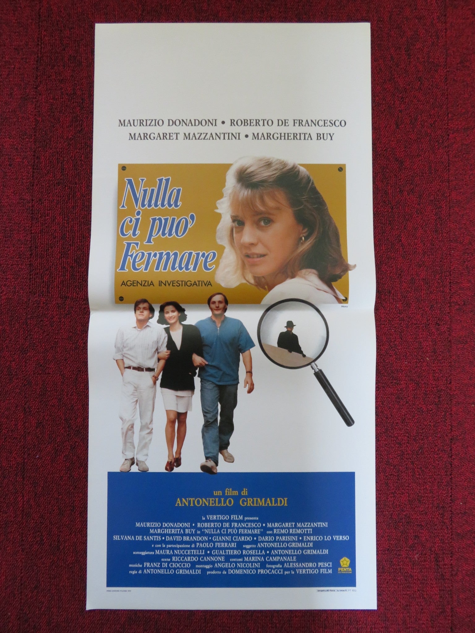 NULLA CI PUO FERMARE ITALIAN LOCANDINA POSTER RICCARDO DONADONI 1989 Rendezvous Cinema Movie posters