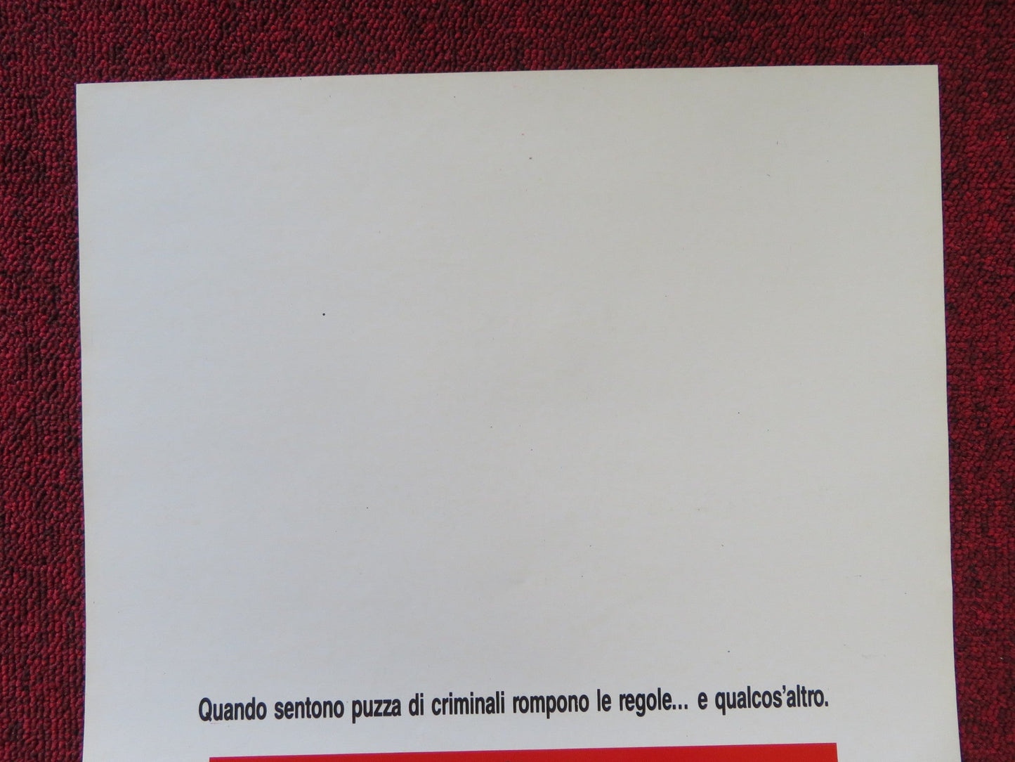 NUMBER ONE WITH A BULLET ITALIAN LOCANDINA POSTER CANNON BILLY DEE WILLIAMS 1987 Rendezvous Cinema Movie posters