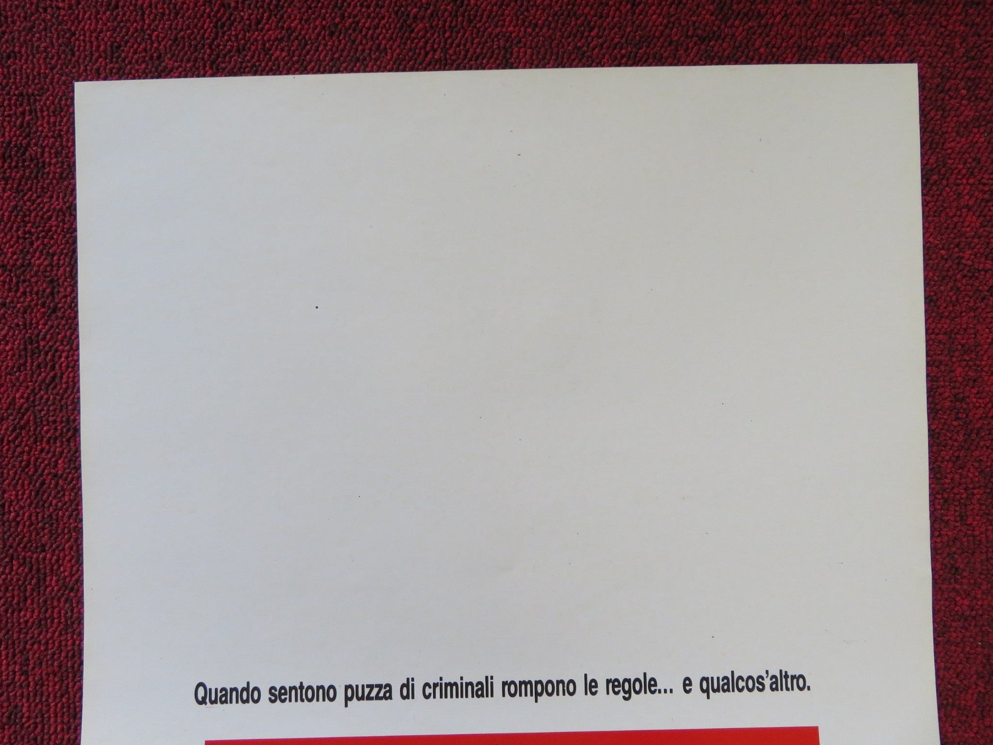 NUMBER ONE WITH A BULLET ITALIAN LOCANDINA POSTER CANNON BILLY DEE WILLIAMS 1987 Rendezvous Cinema Movie posters