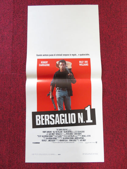 NUMBER ONE WITH A BULLET ITALIAN LOCANDINA POSTER CANNON BILLY DEE WILLIAMS 1987 Rendezvous Cinema Movie posters