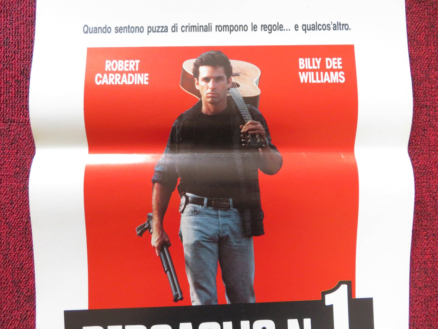 NUMBER ONE WITH A BULLET ITALIAN LOCANDINA POSTER CANNON BILLY DEE WILLIAMS 1987 Rendezvous Cinema Movie posters