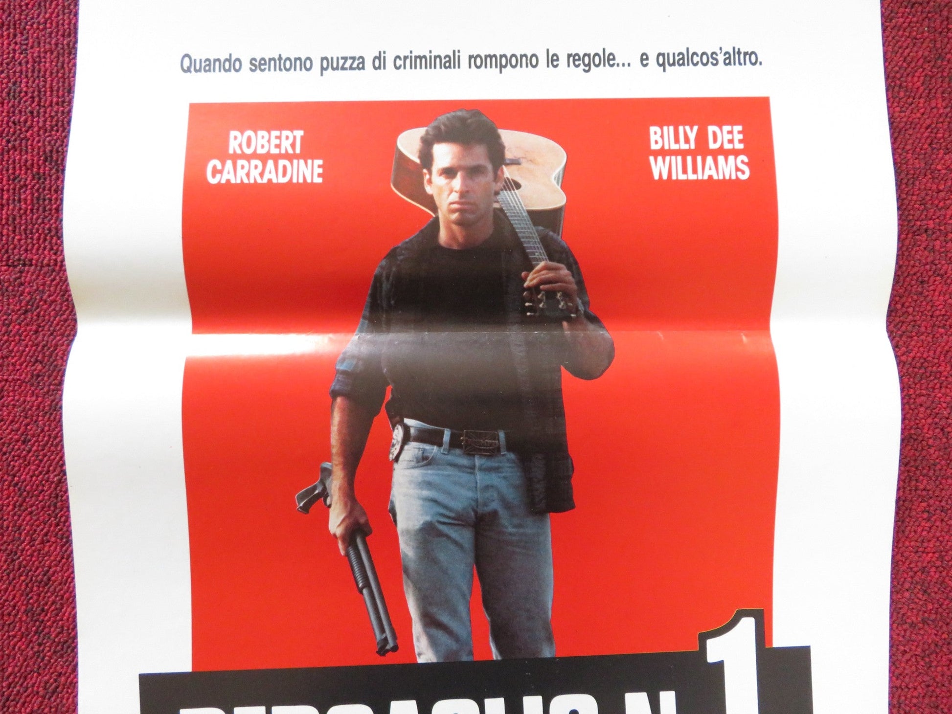 NUMBER ONE WITH A BULLET ITALIAN LOCANDINA POSTER CANNON BILLY DEE WILLIAMS 1987 Rendezvous Cinema Movie posters