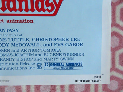 NUTCRACKER FANTASY FOLDED US ONE SHEET POSTER CHRISTOPHER LEE EVA GABOR 1979 Rendezvous Cinema Movie posters