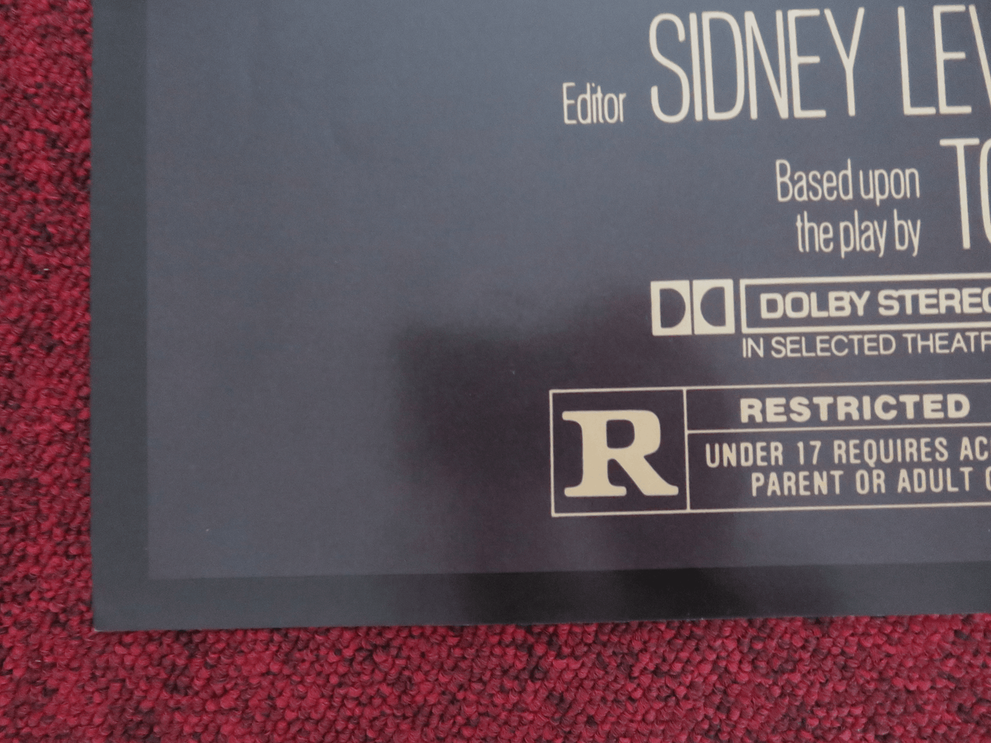 NUTS FOLDED US ONE SHEET POSTER BARBRA STREISAND RICHARD DREYFUSS 1987 Rendezvous Cinema Movie posters