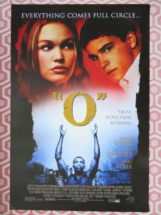 O (OTHELLO) US ONE SHEET ROLLED POSTER MEKHI PHIFER JOSH HARTNETT 2001 Movie posters