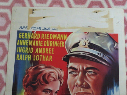 OBERWACHMEISTER BORCK/ MOORD IN DE HAVEN BELGIUM (21.5"x 14.5") POSTER 1955 Movie posters