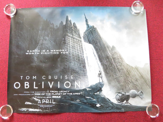OBLIVION UK QUAD (30"x 40") ROLLED POSTER TOM CRUISE MORGAN FREEMAN 2013 Rendezvous Cinema Movie posters