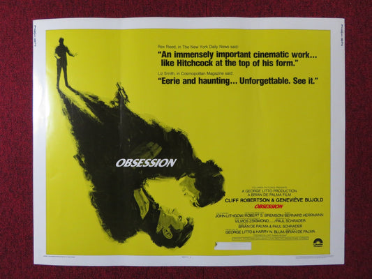 OBSESSION US HALF SHEET (22"x 28") POSTER BRIAN DE PALMA (D) JOHN LITHGOW 1976 Rendezvous Cinema Movie posters