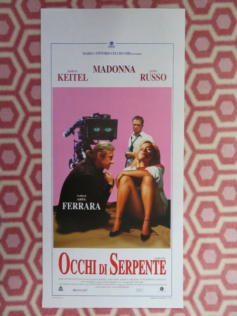 OCCHI DI SEPRENTE/ Dangerous Game ITALIAN LOCANDINA (27.5"x 13") POSTER 1993 - Rendezvous Cinema