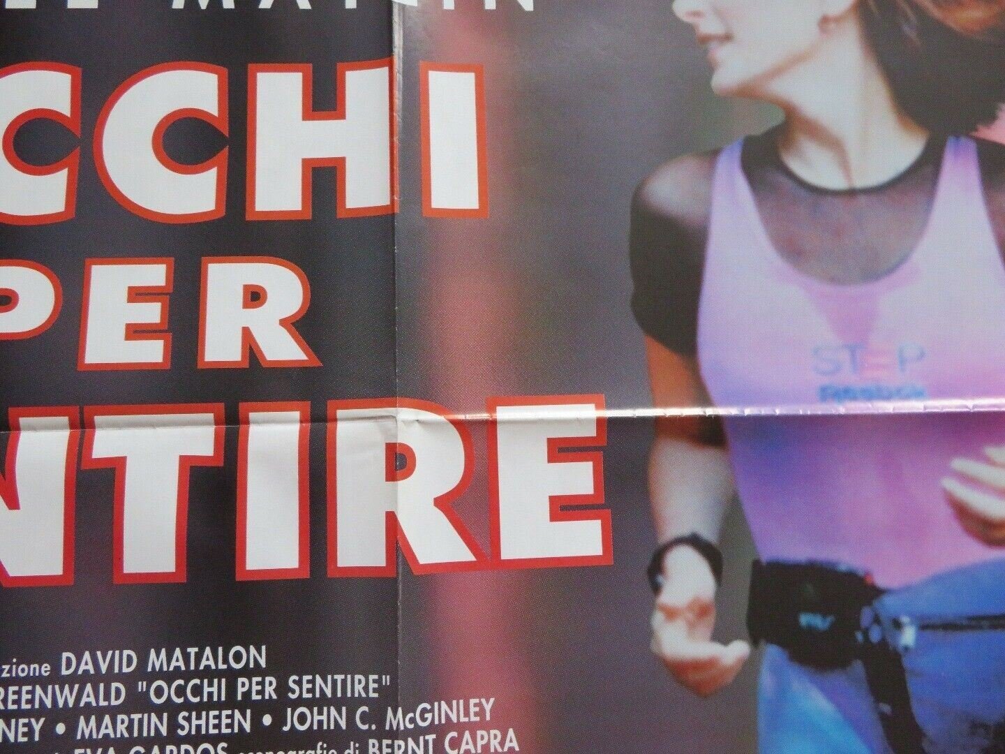 OCCHI PER SENIRE / Hear No Evil ITALIAN 2 FOGLIO POSTER MARLEE MATLIN 1993 Movie posters