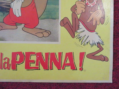 OCCHIO ALLA PENNA/ EYE TO THE PEN - A ITALIAN FOTOBUSTA POSTER LOONEY TUNES - Rendezvous Cinema