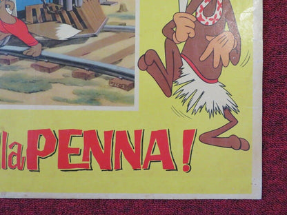 OCCHIO ALLA PENNA/ EYE TO THE PEN - C ITALIAN FOTOBUSTA POSTER LOONEY TUNES - Rendezvous Cinema