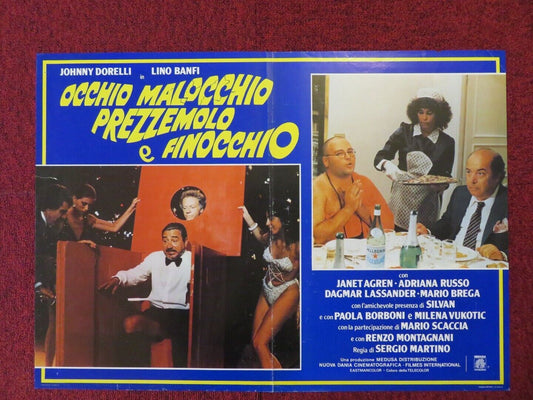 OCCHIO MALOCCHIO PREZZEMOLO E FINOCCHIO ITALIAN FOTOBUSTA POSTER JOHNNY DORELLI - Rendezvous Cinema