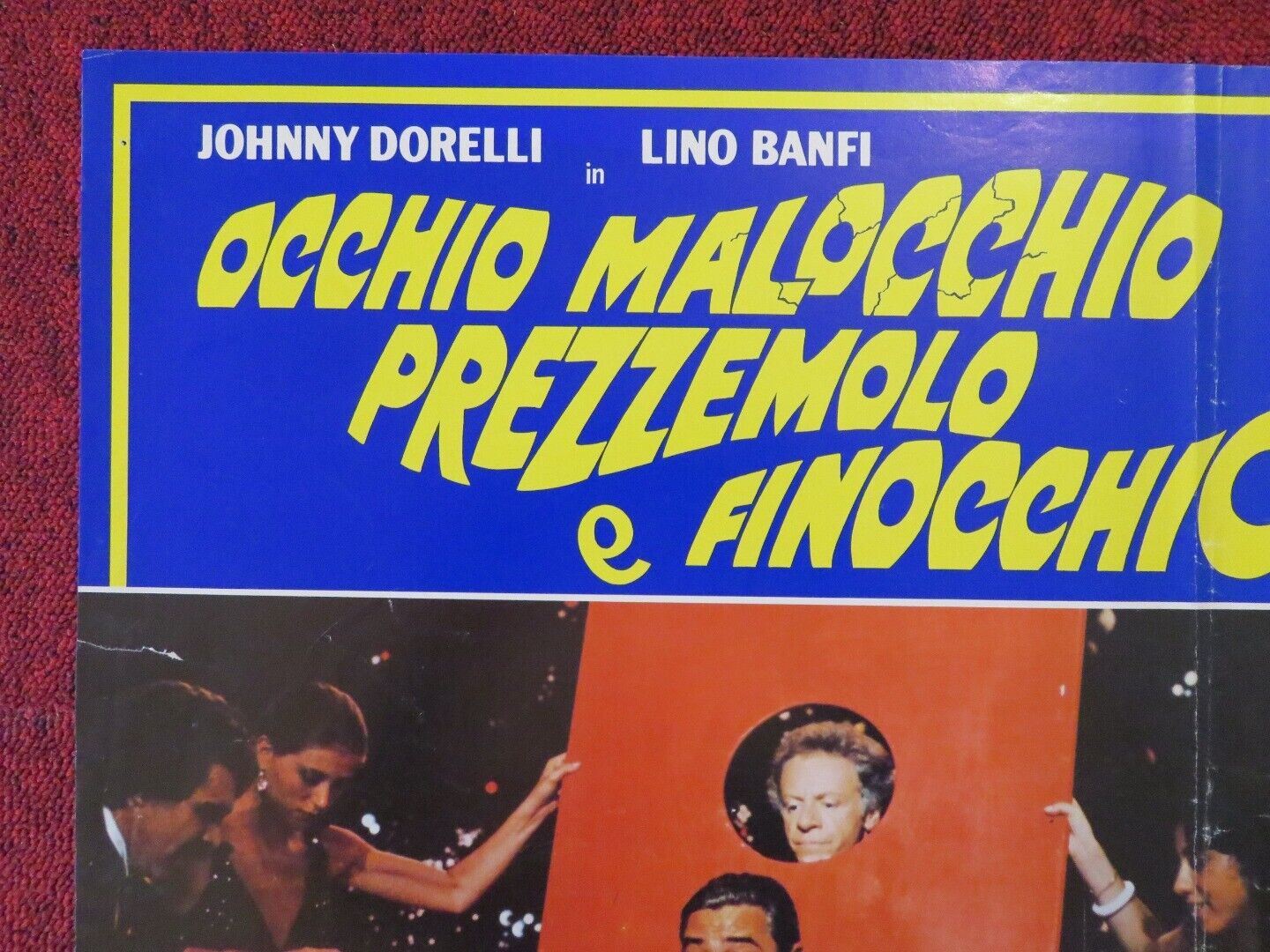 OCCHIO MALOCCHIO PREZZEMOLO E FINOCCHIO ITALIAN FOTOBUSTA POSTER JOHNNY DORELLI - Rendezvous Cinema