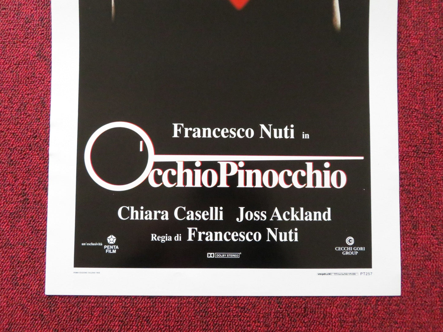 OCCHIOPINOCCHIO ITALIAN LOCANDINA POSTER FRANCESCO NUTI CHIARA CASELLI 1994 Rendezvous Cinema Movie posters