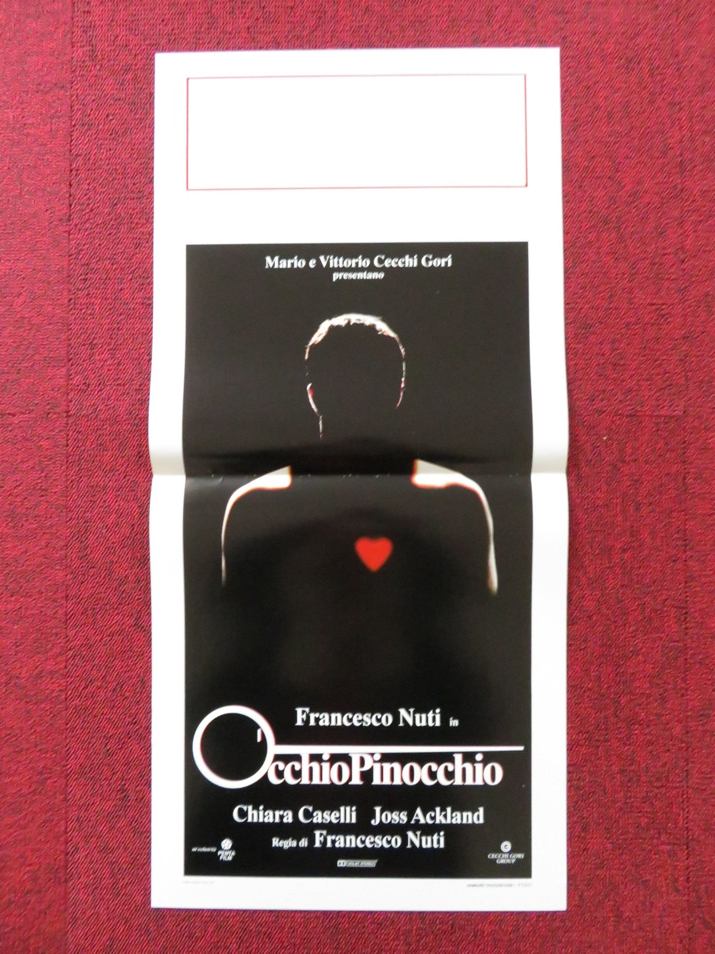 OCCHIOPINOCCHIO ITALIAN LOCANDINA POSTER FRANCESCO NUTI CHIARA CASELLI 1994 Rendezvous Cinema Movie posters