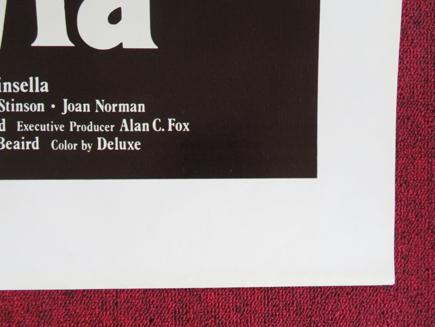 OCTAVIA US TRI FOLDED ONE SHEET ROLLED POSTER SUSAN CURTIS NEIL KINSELLA 1982 Rendezvous Cinema Movie posters