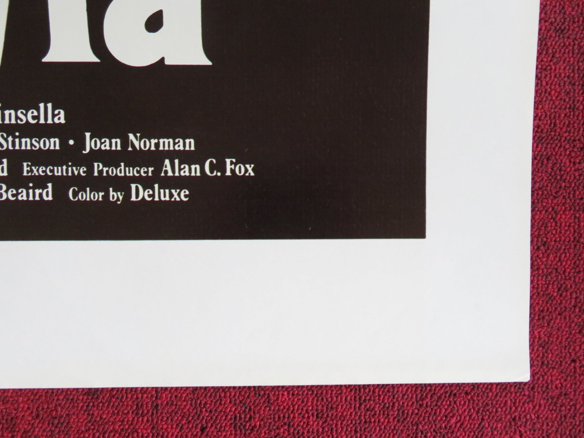 OCTAVIA US TRI FOLDED ONE SHEET ROLLED POSTER SUSAN CURTIS NEIL KINSELLA 1982 Rendezvous Cinema Movie posters