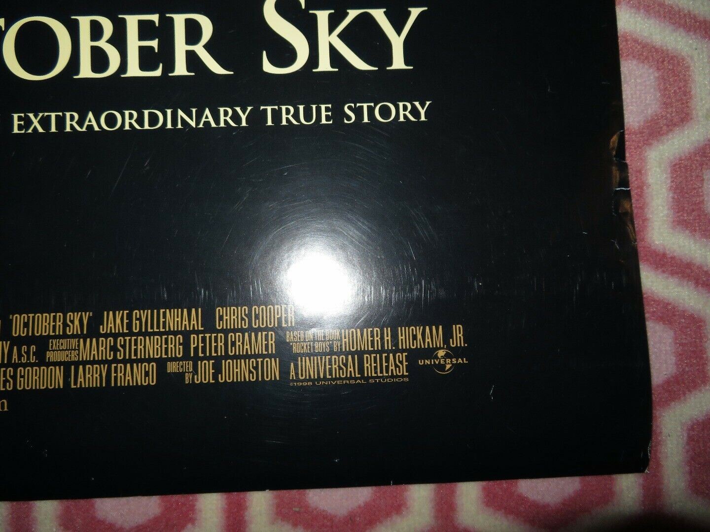 OCTOBER SKY US ONE SHEET ROLLED POSTER JAKE GYLLENHALL CHRIS COOPER Movie posters