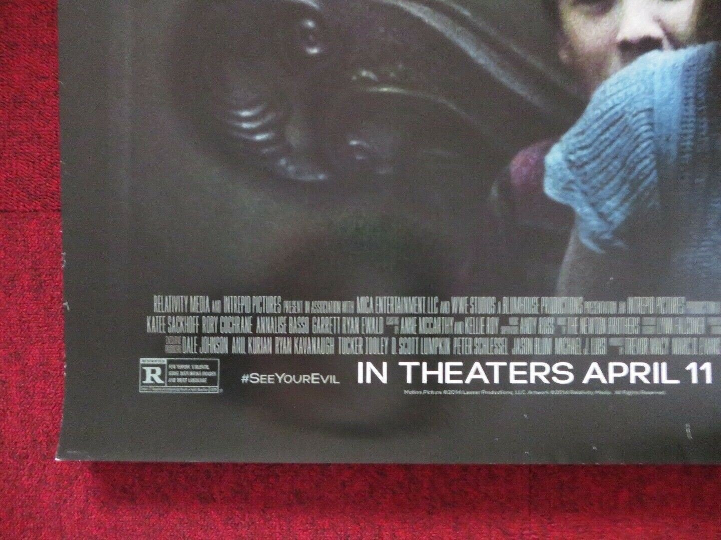 OCULUS US ONE SHEET ROLLED POSTER KAREN GILLAN 2013 - Rendezvous Cinema