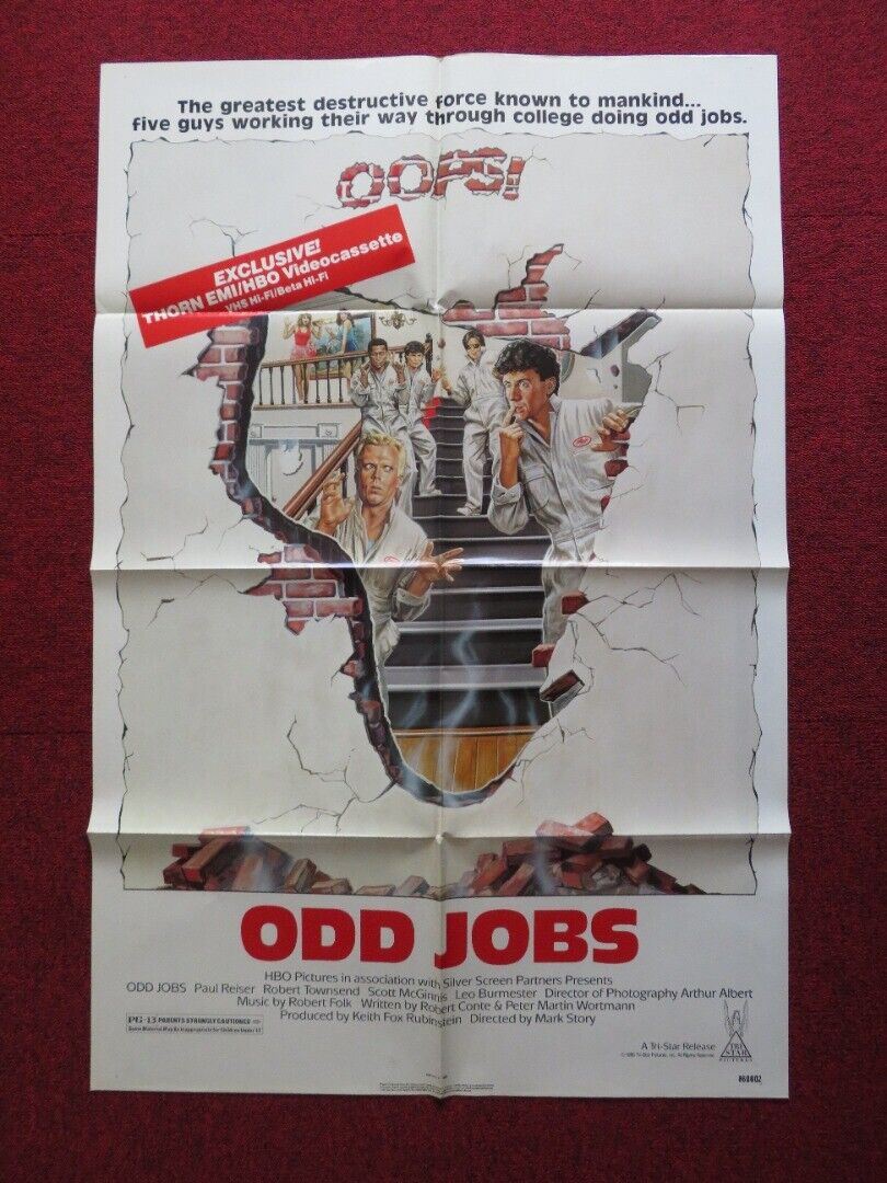 ODD JOBS US ONE SHEET POSTER PAUL REISER ROBERT TOWNSEND 1985 Movie posters