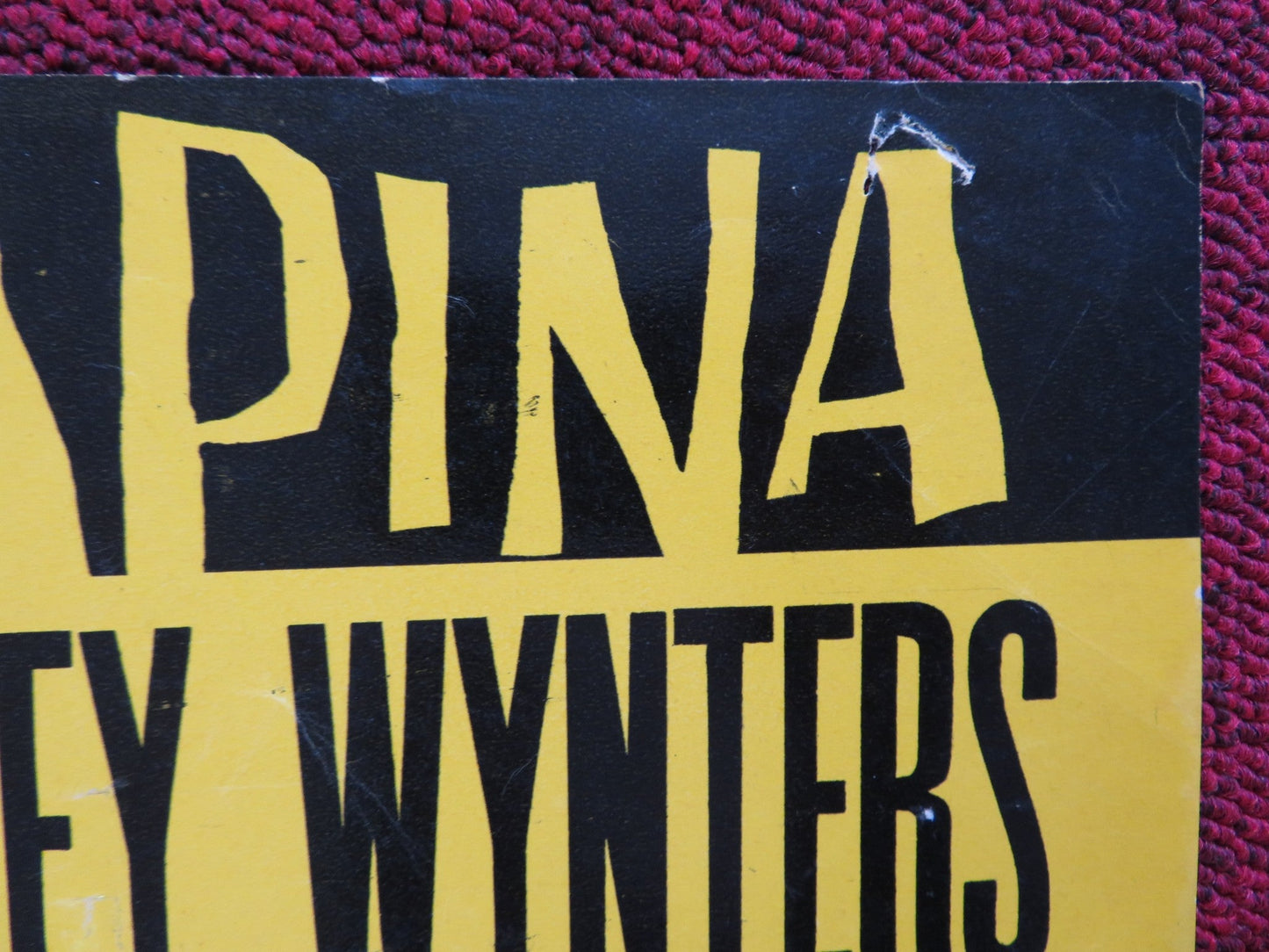 ODDS AGAINST TOMORROW ITALIAN FOTOBUSTA POSTER HARRY BELAFONTE ROBERT RYAN 1959 Rendezvous Cinema Movie posters