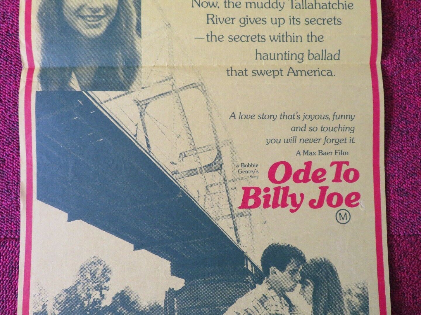 ODE TO BILLY JOE FOLDED AUSTRALIAN DAYBILL POSTER ROBBY BENSON 1976 Movie posters