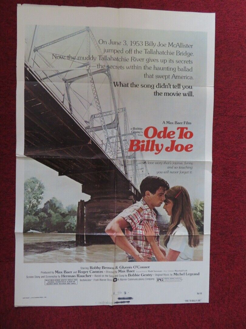 ODE TO BILLY JOE FOLDED US ONE SHEET POSTER ROBBY BENSON 1976 Movie posters