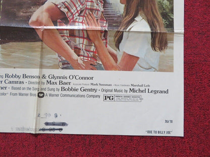 ODE TO BILLY JOE FOLDED US ONE SHEET POSTER ROBBY BENSON 1976 Movie posters