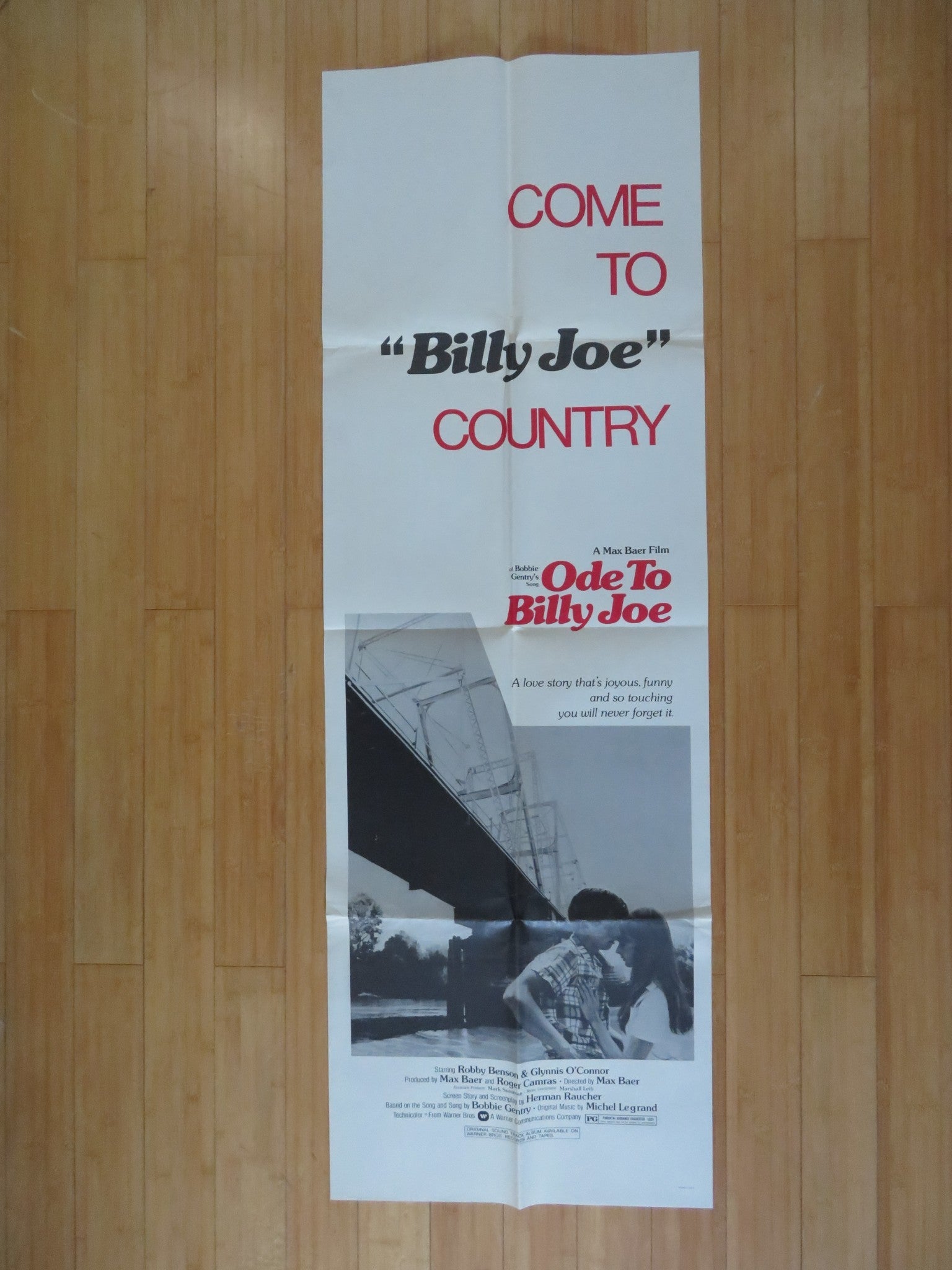 ODE TO BILLY JOE US DOOR PANEL POSTER ROBBY BENSON GLYNNIS O'CONNOR 1976 Rendezvous Cinema Movie posters