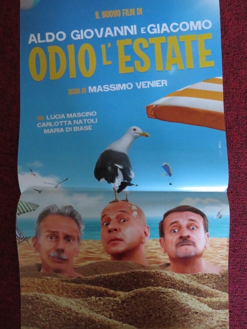 ODIO L'ESTATE / i hate summer ITALIAN LOCANDINA (26.5"x12.5") POSTER 2020 - Rendezvous Cinema