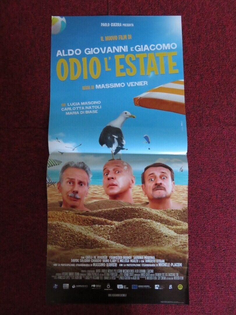 ODIO L'ESTATE / i hate summer ITALIAN LOCANDINA (26.5"x12.5") POSTER 2020 - Rendezvous Cinema