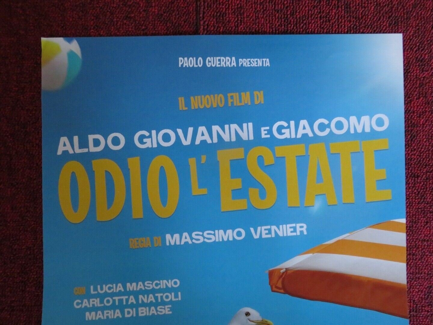 ODIO L'ESTATE / i hate summer ITALIAN LOCANDINA (26.5"x12.5") POSTER 2020 - Rendezvous Cinema