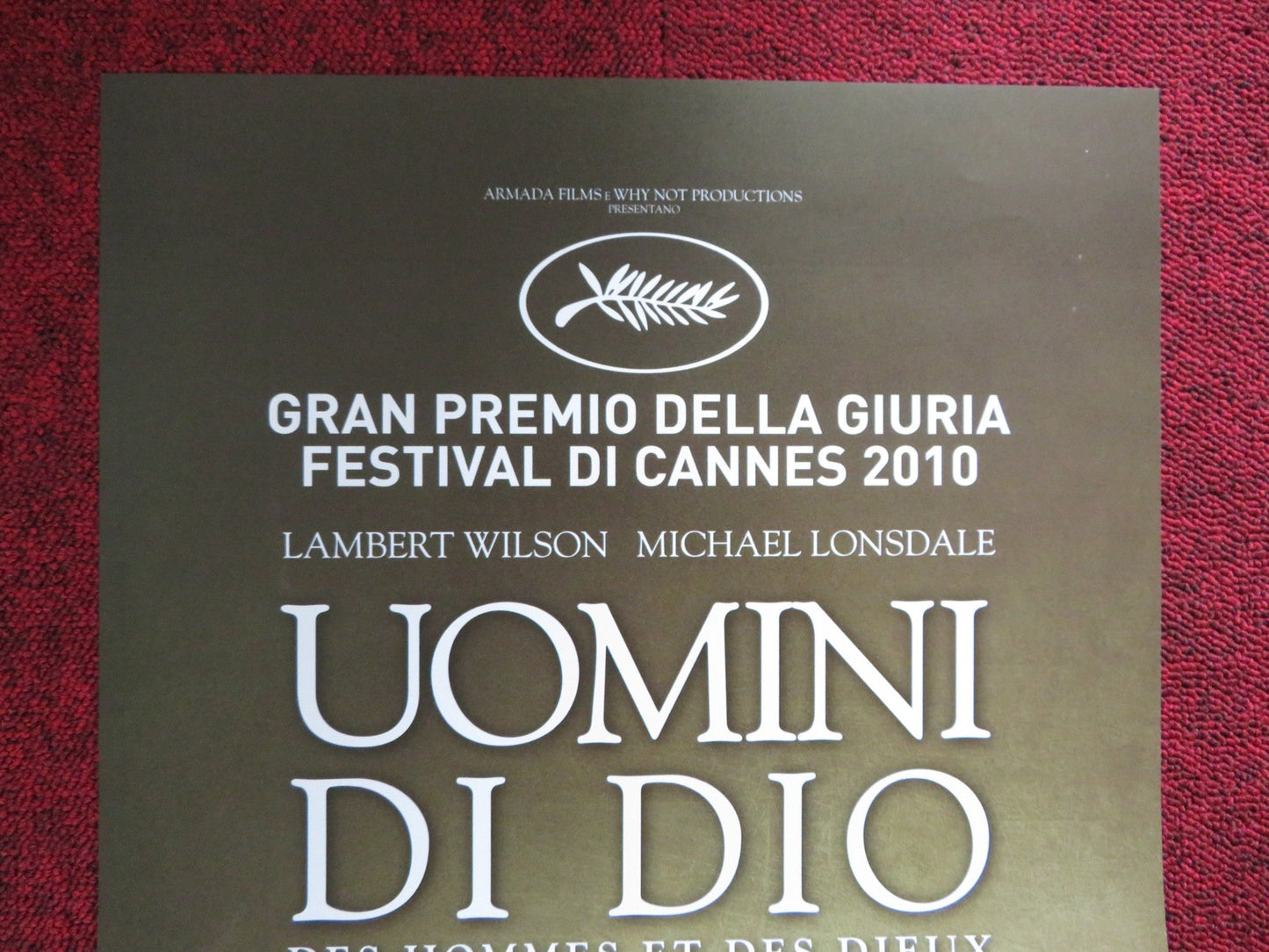 OF GODS AND MEN LOCANDINA POSTER RICARDO LAMBERT WILSON MICHAEL LONSDALE 2010 Rendezvous Cinema Movie posters