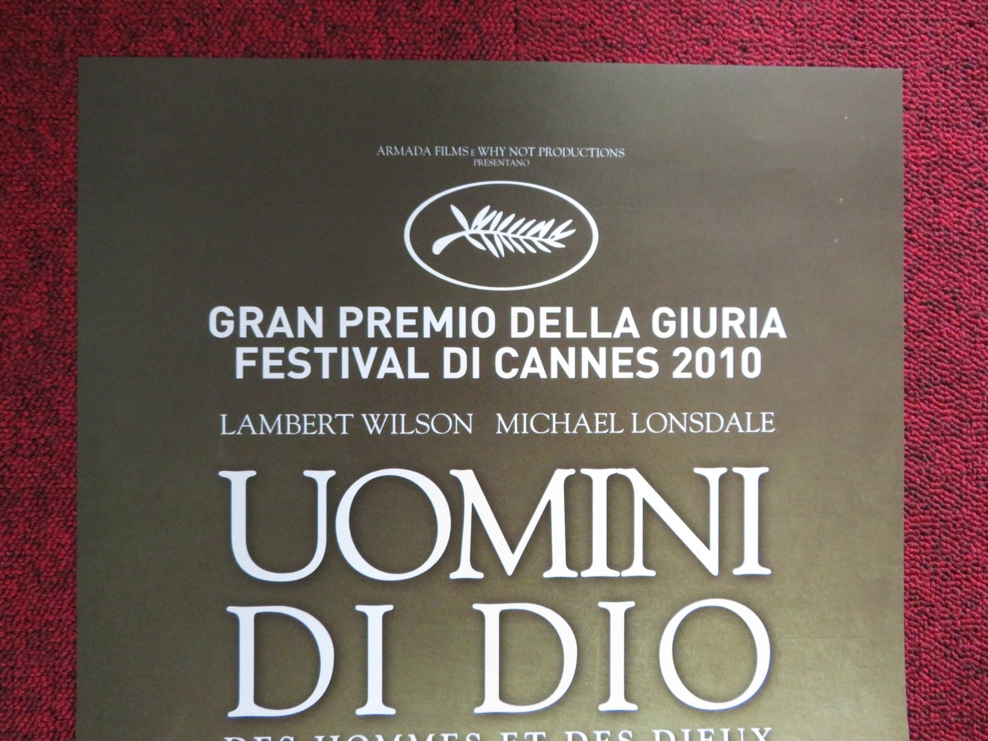 OF GODS AND MEN LOCANDINA POSTER RICARDO LAMBERT WILSON MICHAEL LONSDALE 2010 Rendezvous Cinema Movie posters