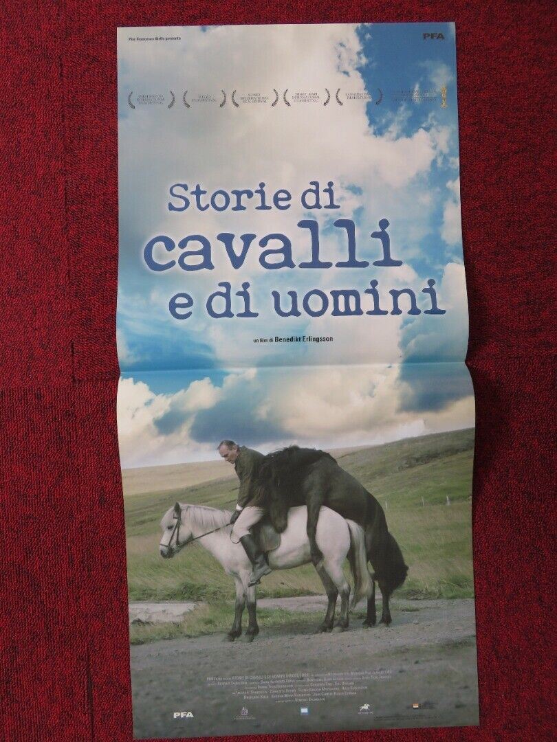 OF HORSES AND MEN ITALIAN LOCANDINA (27"x12.5") POSTER BENEDIKT ERLINGSSON '13 Movie posters