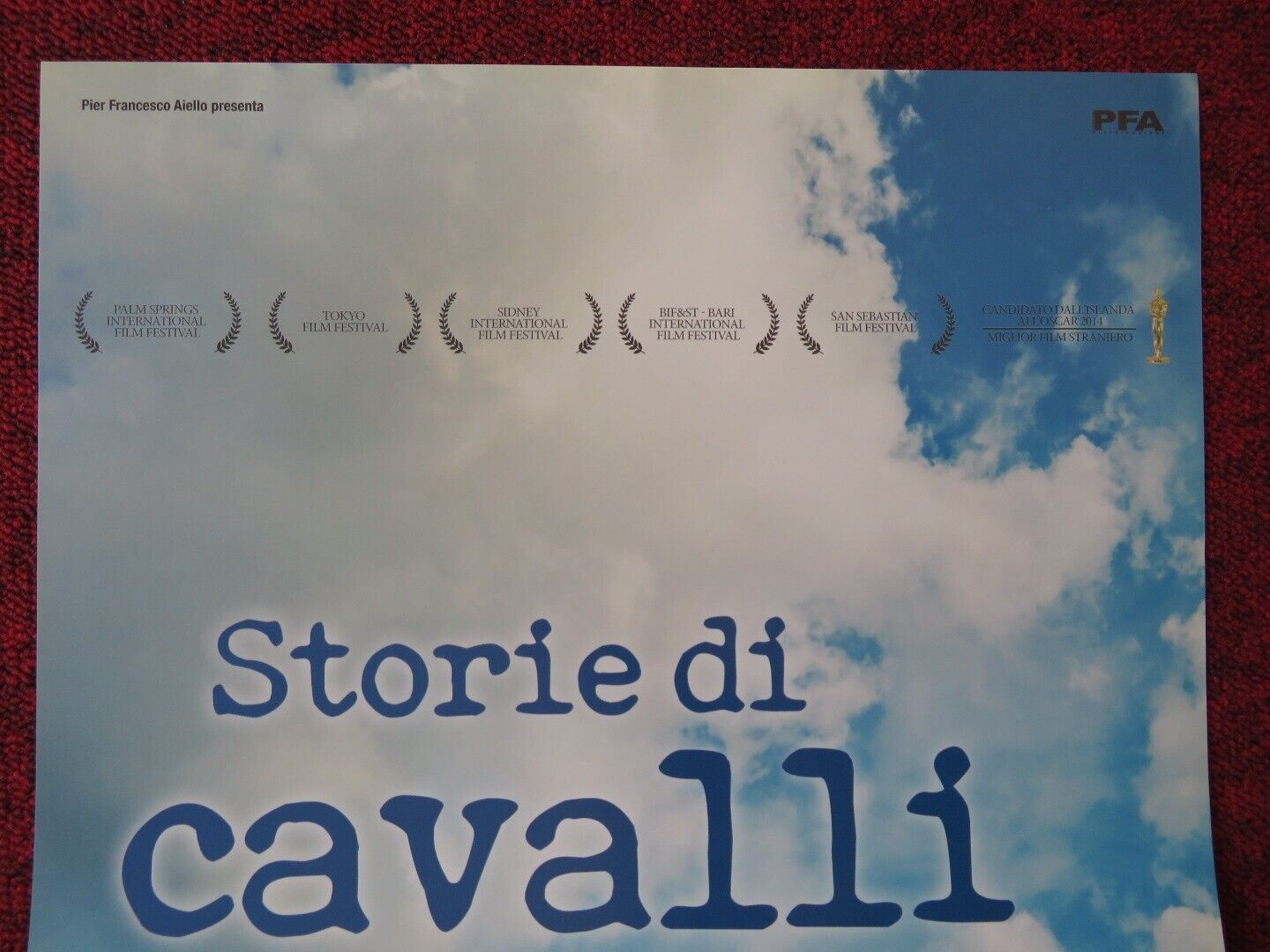 OF HORSES AND MEN ITALIAN LOCANDINA (27"x12.5") POSTER BENEDIKT ERLINGSSON '13 Movie posters