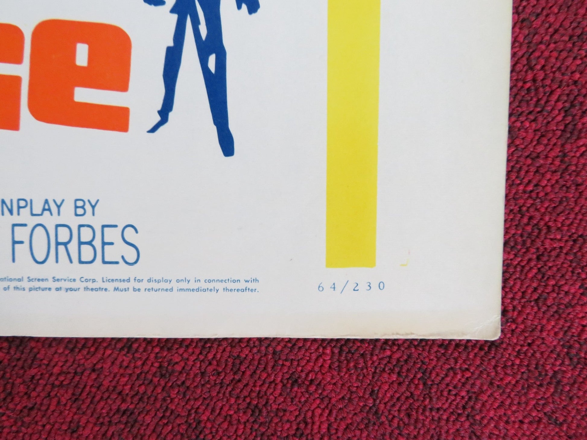 OF HUMAN BONDAGE US HALF SHEET (22"x 28") POSTER KIM NOVAK LAURENCE HARVEY 1964 Rendezvous Cinema Movie posters