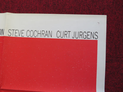 OF LOVE AND DESIRE FOLDED US ONE SHEET POSTER MERLE OBERON STEVE COCHRAN 1963 Rendezvous Cinema Movie posters