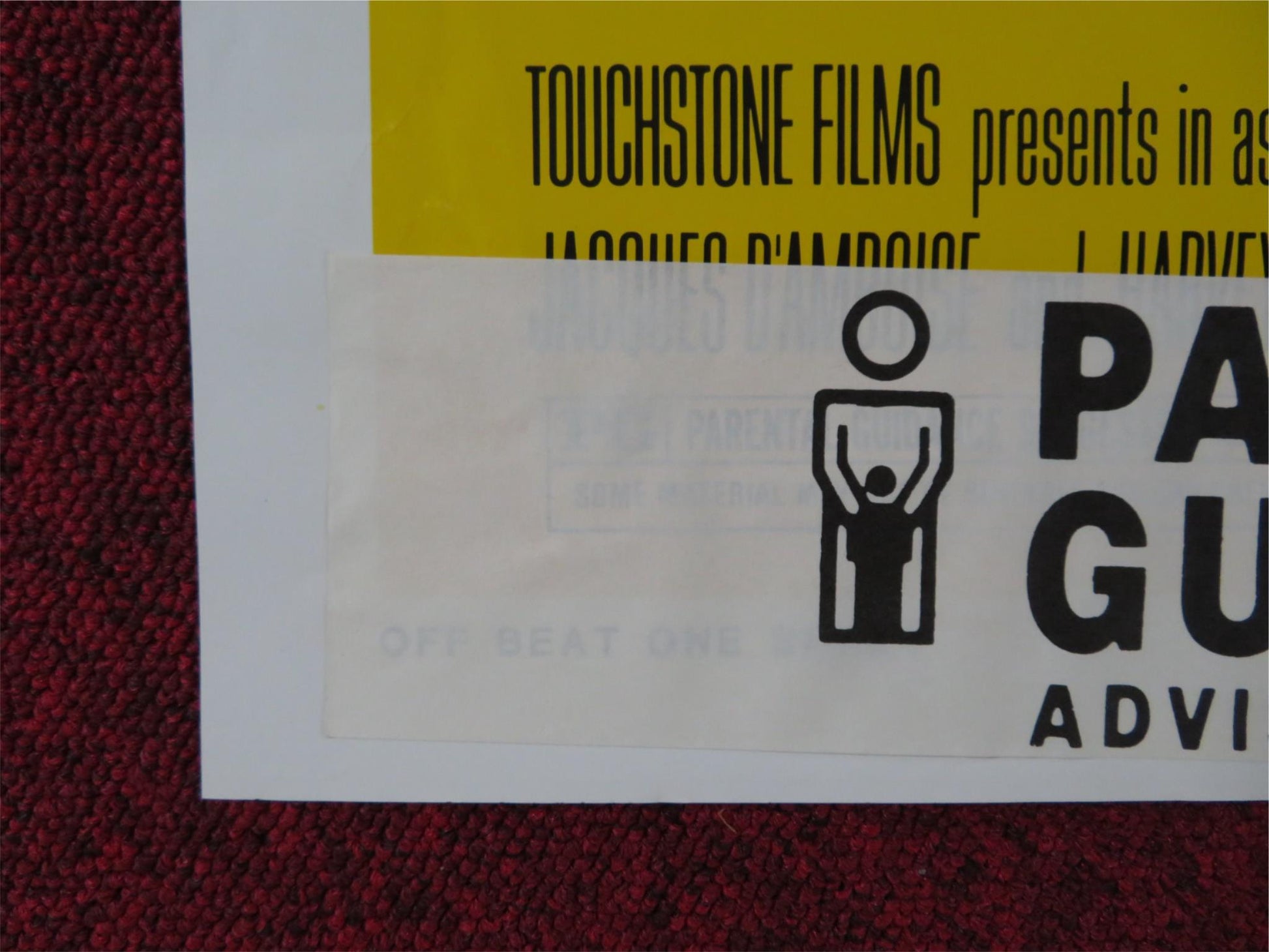 OFF BEAT FOLDED US ONE SHEET POSTER JUDGE REINHOLD MEG TILLY 1986 Rendezvous Cinema Movie posters