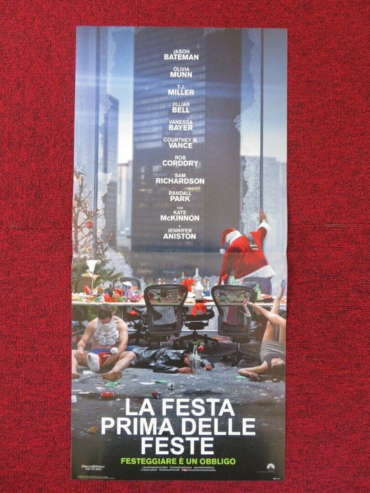 OFFICE CHRISTMAS PARTY ITALIAN LOCANDINA (26.5"x12.5") POSTER J BATEMAN 2016 Rendezvous Cinema Movie posters