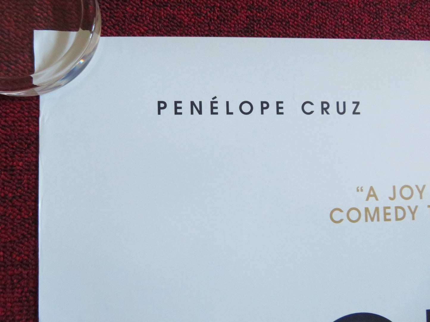 OFFICIAL COMPETITION US ONE SHEET ROLLED POSTER PENELOPE CRUZ A. BANDERAS 2021 Rendezvous Cinema Movie posters