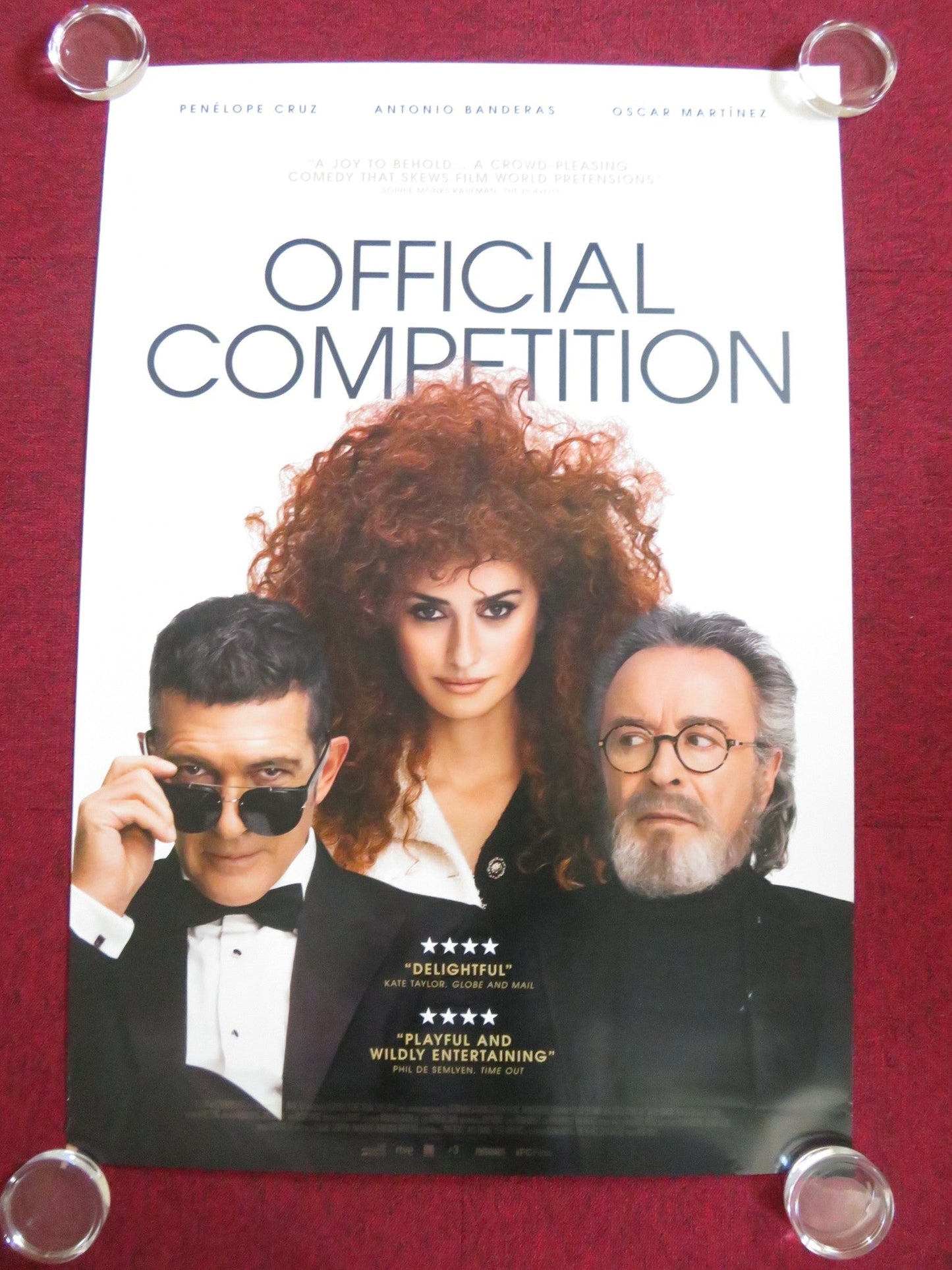 OFFICIAL COMPETITION US ONE SHEET ROLLED POSTER PENELOPE CRUZ A. BANDERAS 2021 Rendezvous Cinema Movie posters