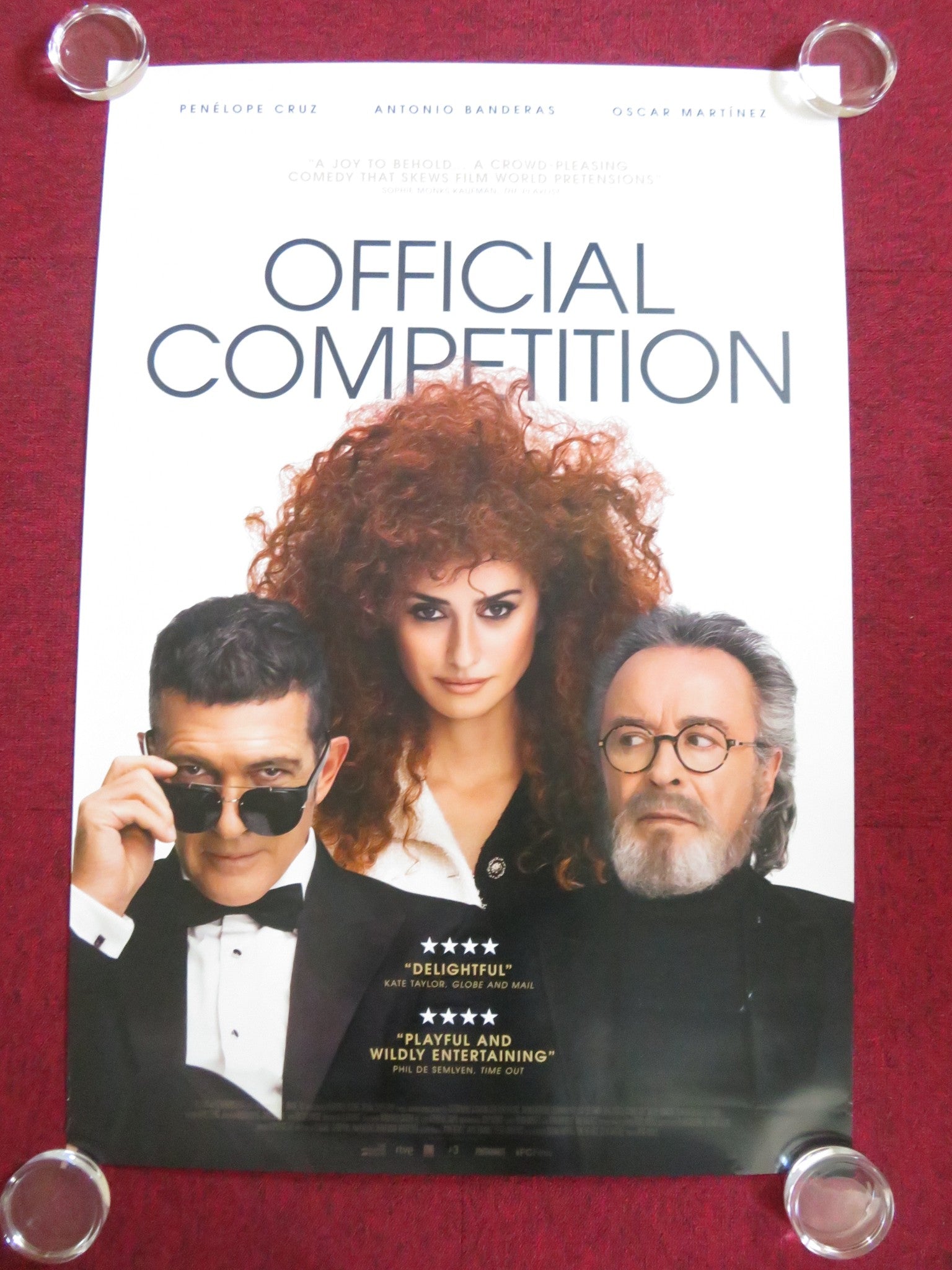 OFFICIAL COMPETITION US ONE SHEET ROLLED POSTER PENELOPE CRUZ A. BANDERAS 2021 Rendezvous Cinema Movie posters