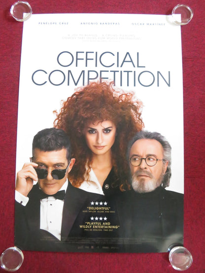 OFFICIAL COMPETITION US ONE SHEET ROLLED POSTER PENELOPE CRUZ A. BANDERAS 2021 Rendezvous Cinema Movie posters